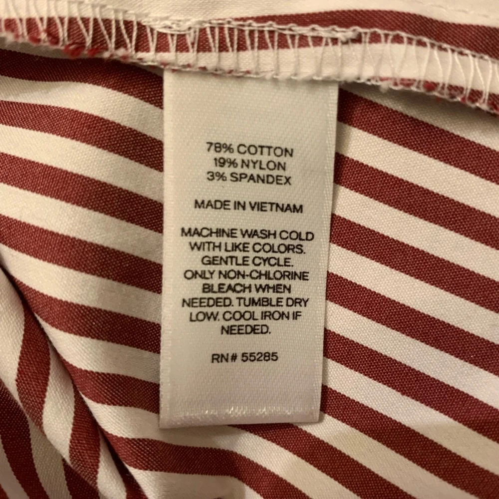 EXPRESS Striped Shift Top | Sz S - Picture 5 of 5